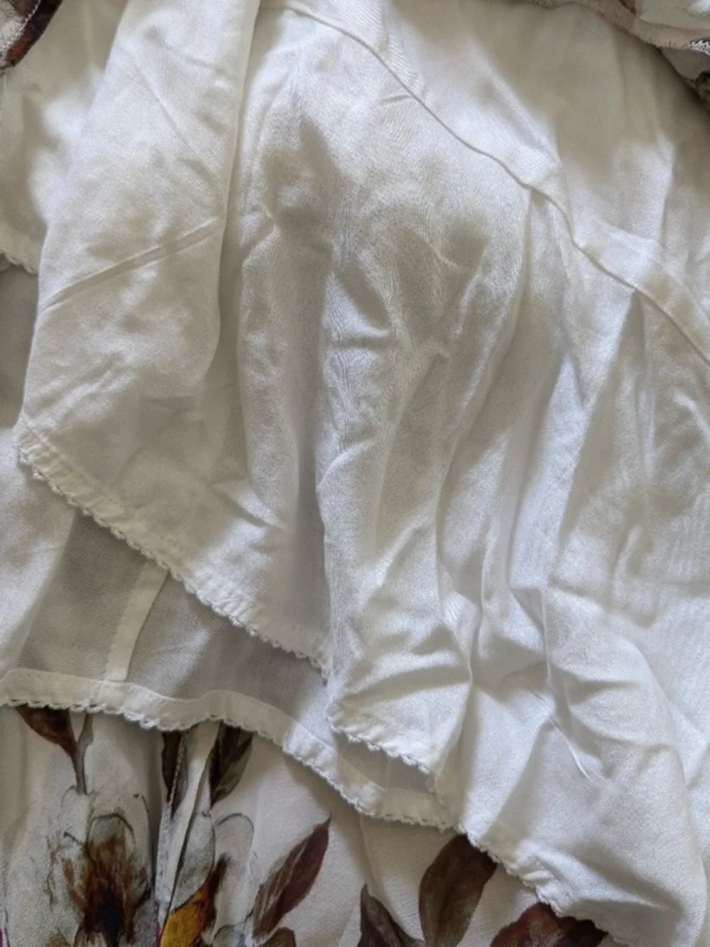 NWT Anthropologie V-Neck Floral Tiered Ruffle Prairie Dress 
(Sz 16 Plus) - Picture 14 of 15